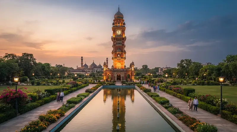 Hussainabad Clock Tower in Lucknow