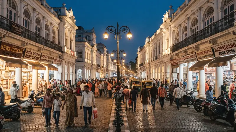Hazratganj street in Lucknow